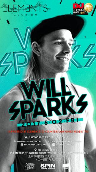 《Tonight-今晚》澳洲翘楚TOP100DJs#73-Will Sparks@ELEMENTS-北京爱乐酒吧/Elements